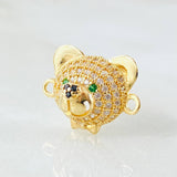 Charm Bear Face 2.25gr / 3/4 in / 18K Yellow Gold ©