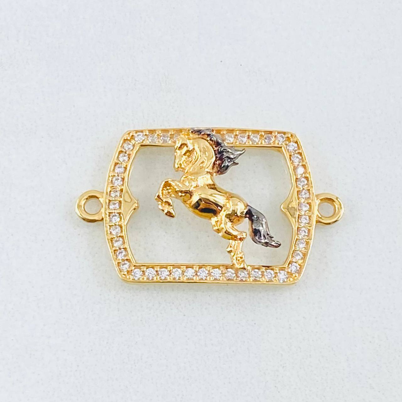 Charm Horse Plate 2gr / 1 in / 18K Yellow Gold ©
