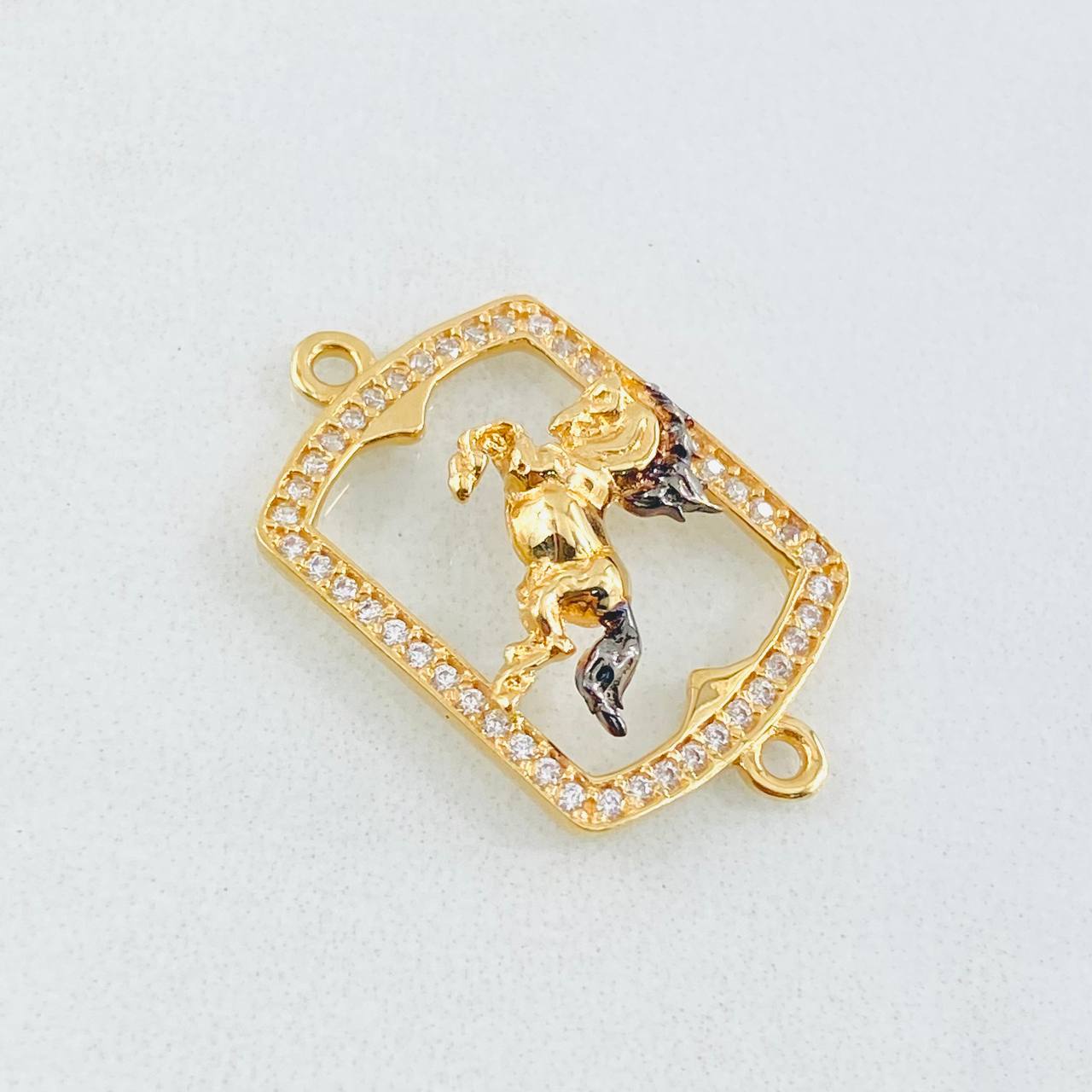 Charm Horse Plate 2gr / 1 in / 18K Yellow Gold ©