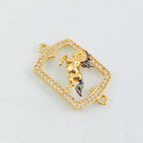 Charm Horse Plate 2gr / 1 in / 18K Yellow Gold ©