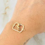 Charm Horse Plate 2gr / 1 in / 18K Yellow Gold ©