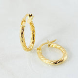 Candongas Mary Ovalada 1.2gr / 3/4 in / Oro Amarillo 18K *
