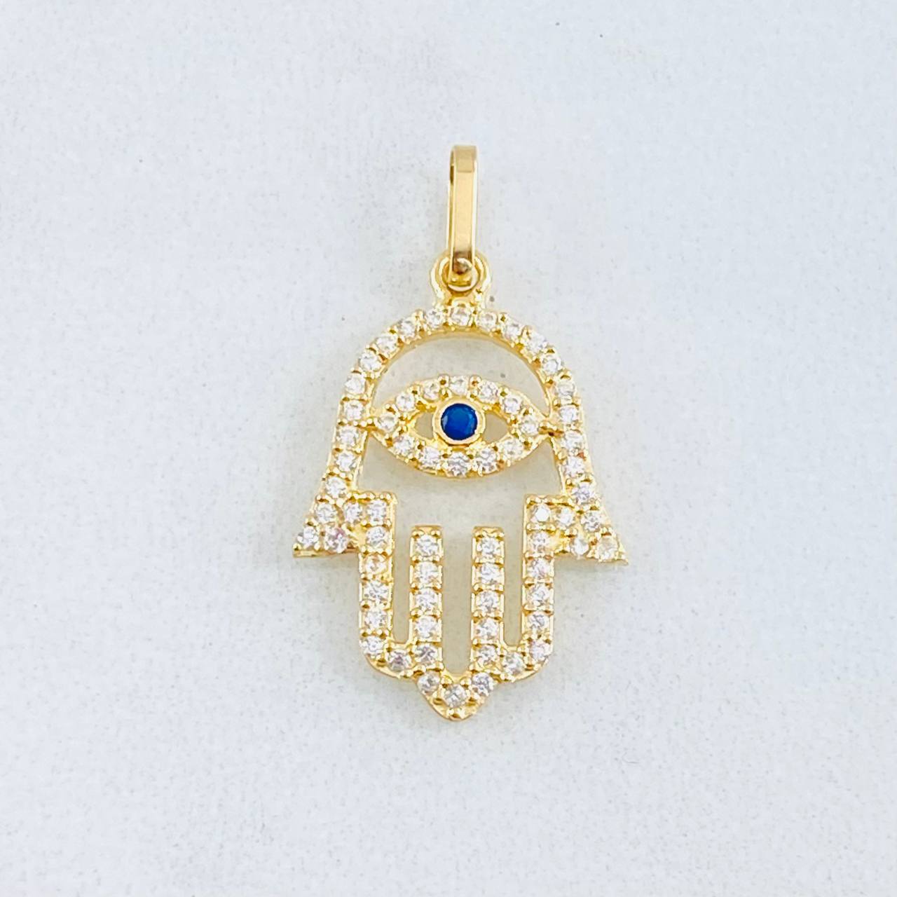 Pendant Hand Hamsa 1.2gr / 1 in / 18K Yellow Gold ©