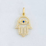 Pendant Hand Hamsa 1.2gr / 1 in / 18K Yellow Gold ©