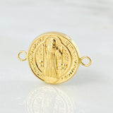 Herraje San Benito 0.6 g / 3/4 in Oro Amarillo 18K