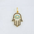 Pendant Hamsa Hand 1.15gr / 1 in / 18K Yellow Gold ©