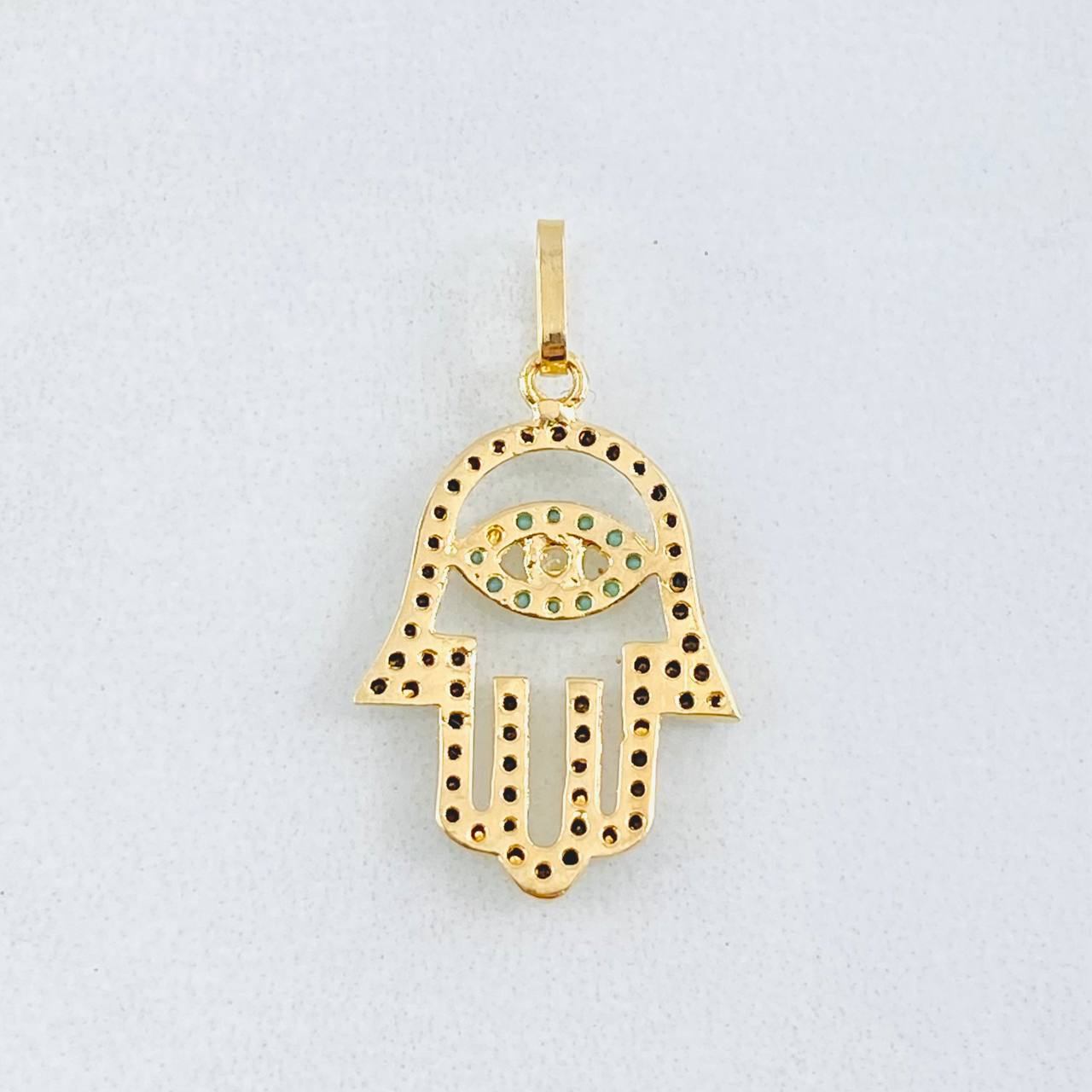 Pendant Hamsa Hand 1.15gr / 1 in / 18K Yellow Gold ©