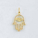 Pendant Hamsa Hand 1.15gr / 1 in / 18K Yellow Gold ©