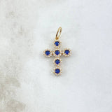Pendant Dense Cross 1.45gr / 0.9in / 18K Gold *