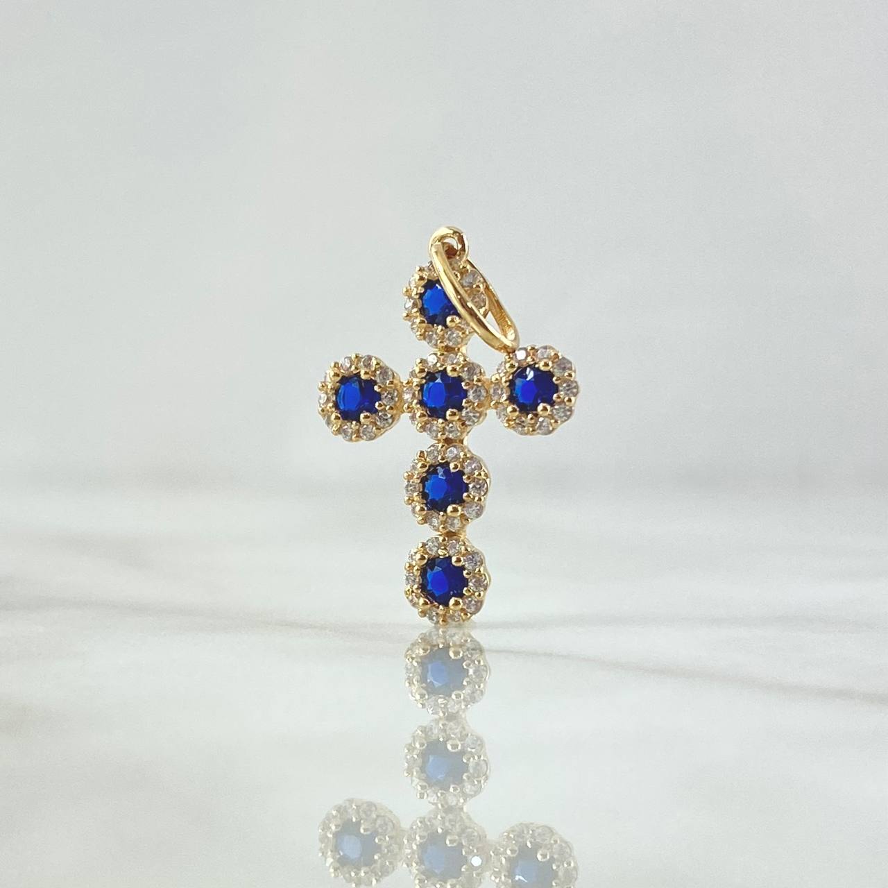 Pendant Dense Cross 1.45gr / 0.9in / 18K Gold *