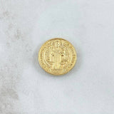 Herraje San Benito 1.55gr / 1.9cm-Tambor Oro Amarillo 18K *
