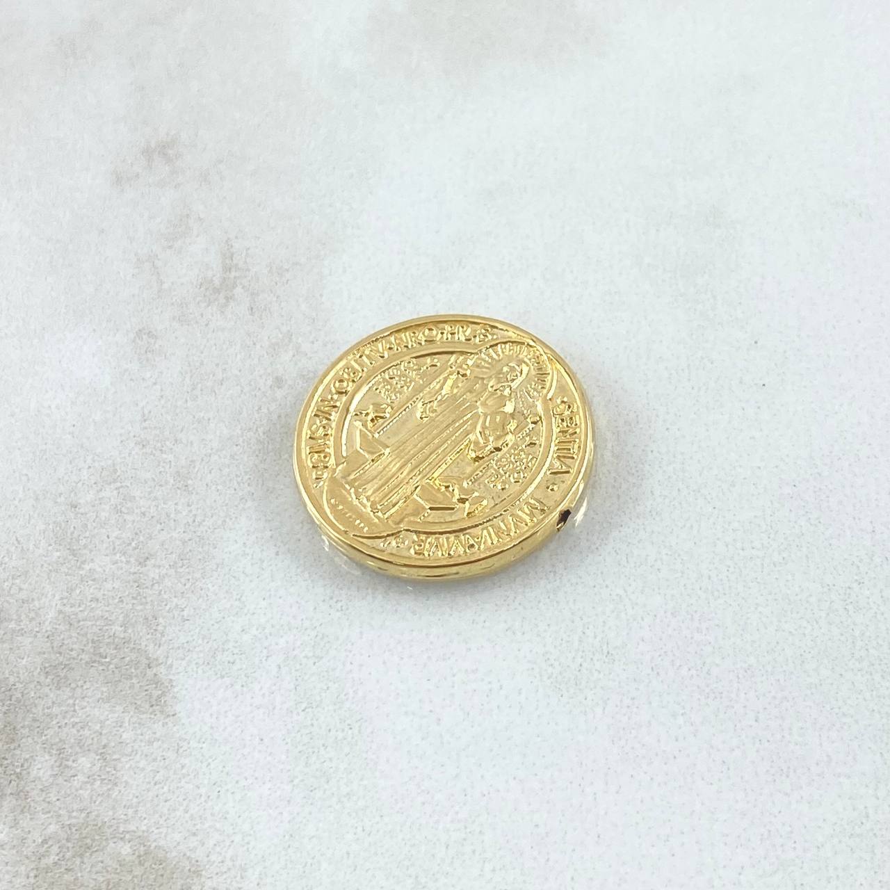 Herraje San Benito 1.55gr / 1.9cm-Tambor Oro Amarillo 18K *