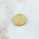 Herraje San Benito 1.55gr / 1.9cm-Tambor Oro Amarillo 18K *