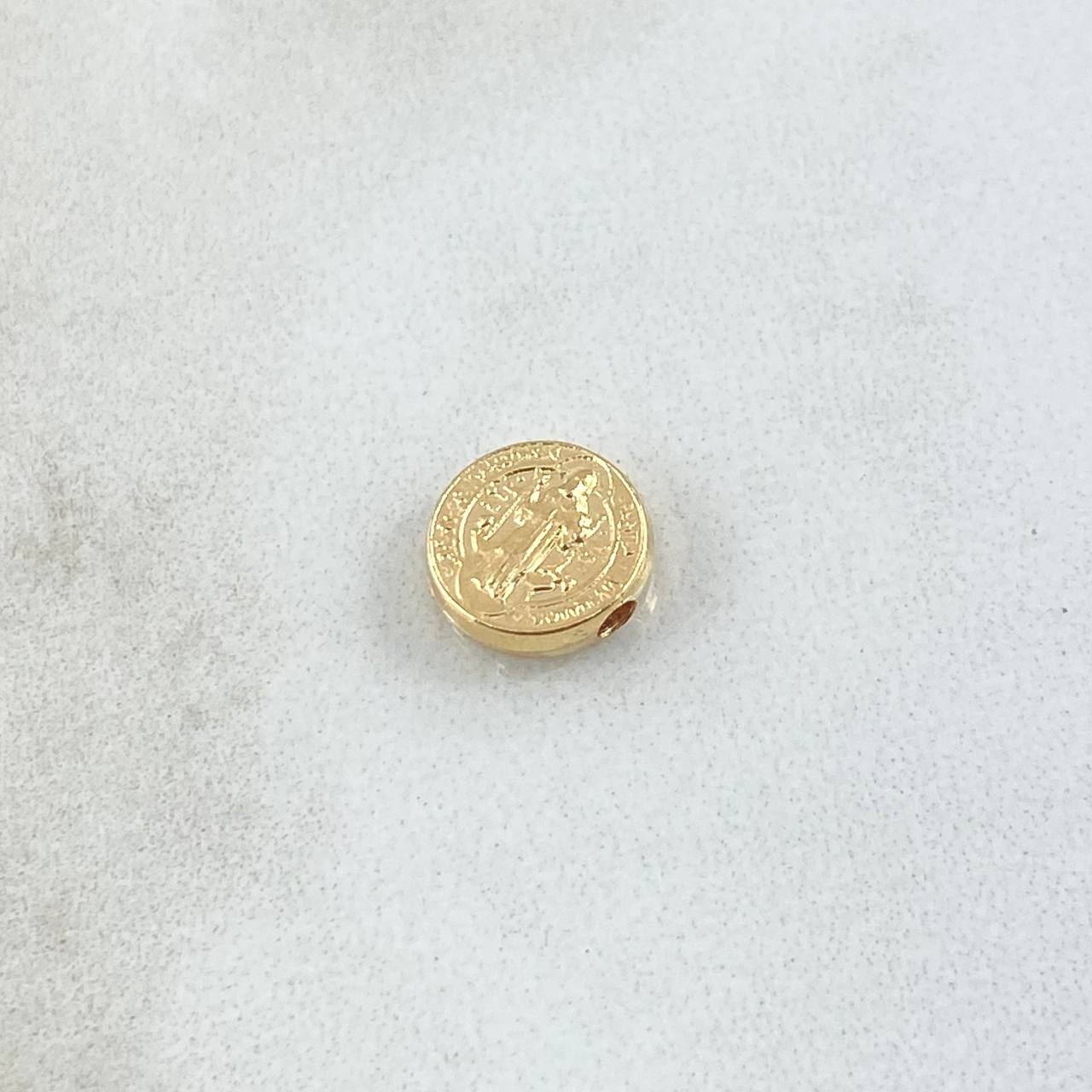 Herraje San Benito 0.3gr / 8mm Tambor Oro Amarillo 18K *