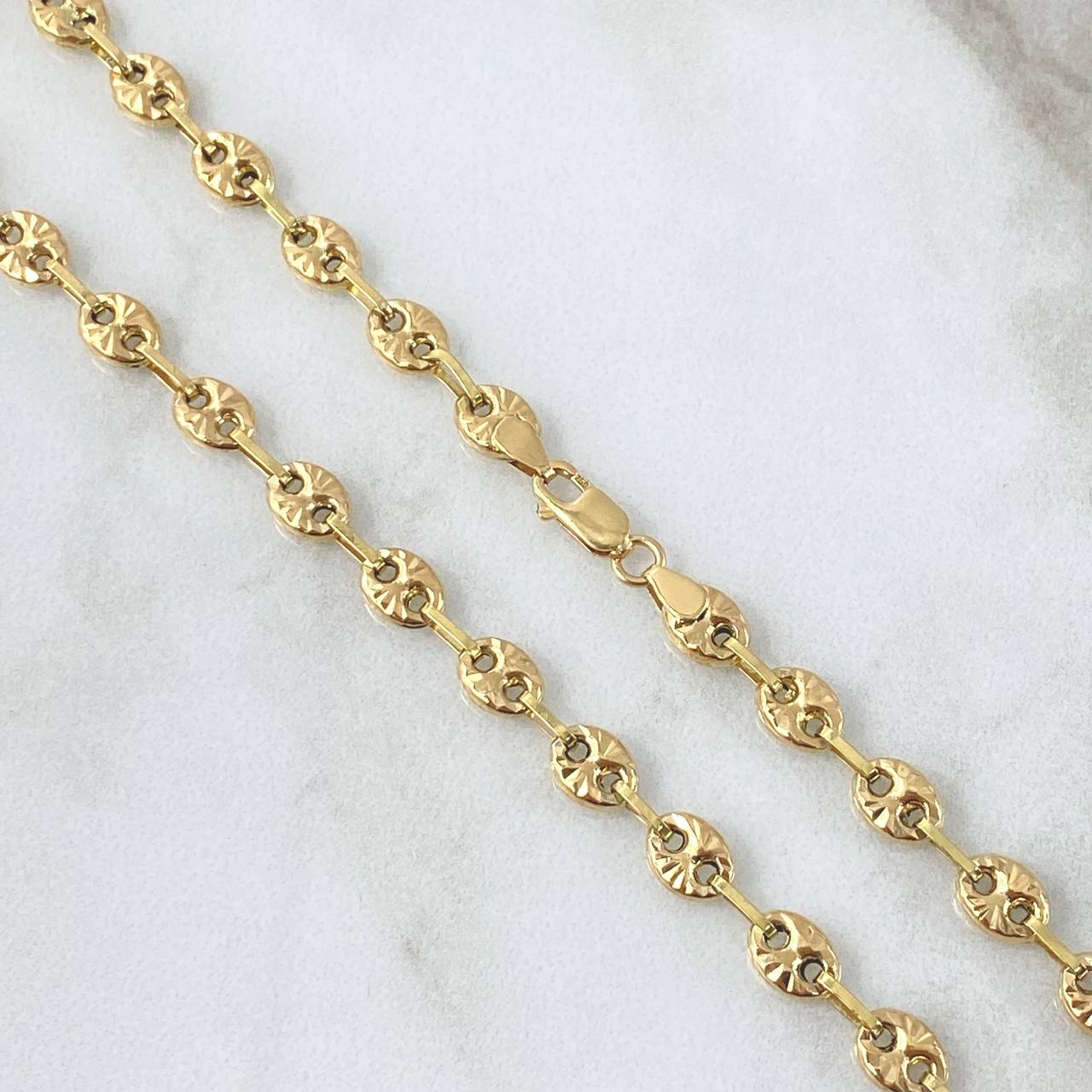 Cadena GC 14.25gr / 60cm / 5mm Diamantada Oro Amarillo 18K