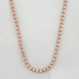 Ice Chain 9.7g / 20 in / 2.4mm Two-Tone White and Rose Gold 18K