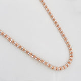 Ice Chain 9.7g / 20 in / 2.4mm Two-Tone White and Rose Gold 18K