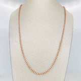 Ice Chain 9.7g / 20 in / 2.4mm Two-Tone White and Rose Gold 18K