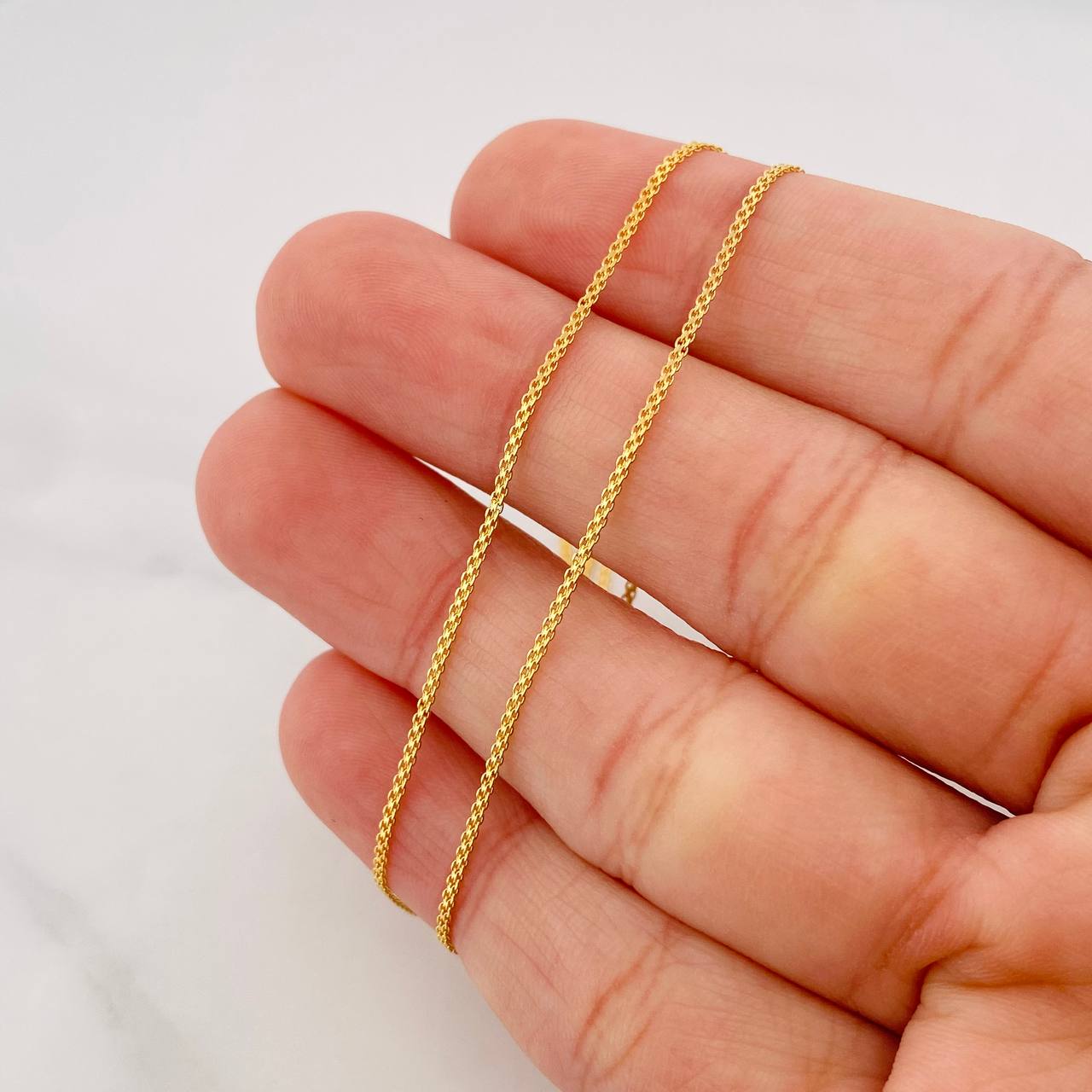 Bismark Chain 2.1g / 24 in / 1mm Yellow Gold 18K