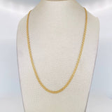 Bismark Chain 7g / 24 in / 3mm Yellow Gold 18K