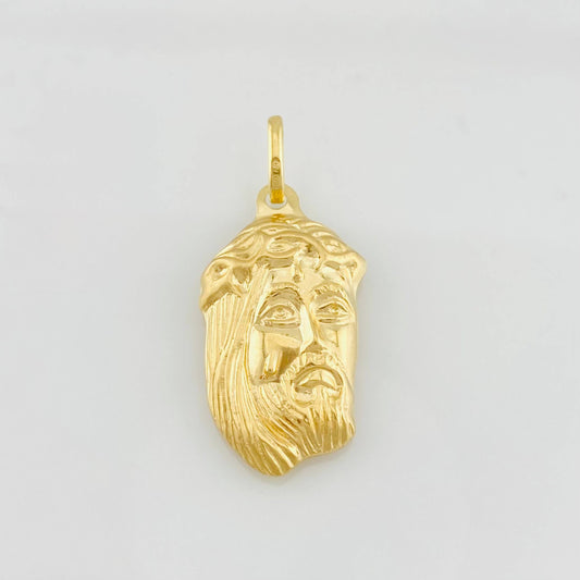 Dije Rostro Cristo 1.65g / 1 1/4 in Oro Amarillo 18K