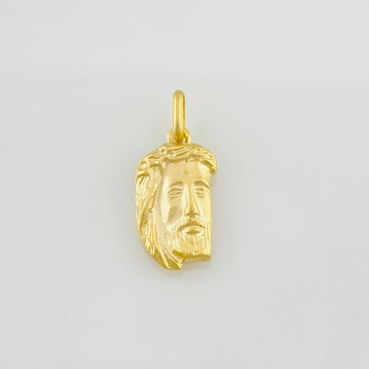 Dije Rostro Cristo 0.65g / 3/4 in Oro Amarillo 18K