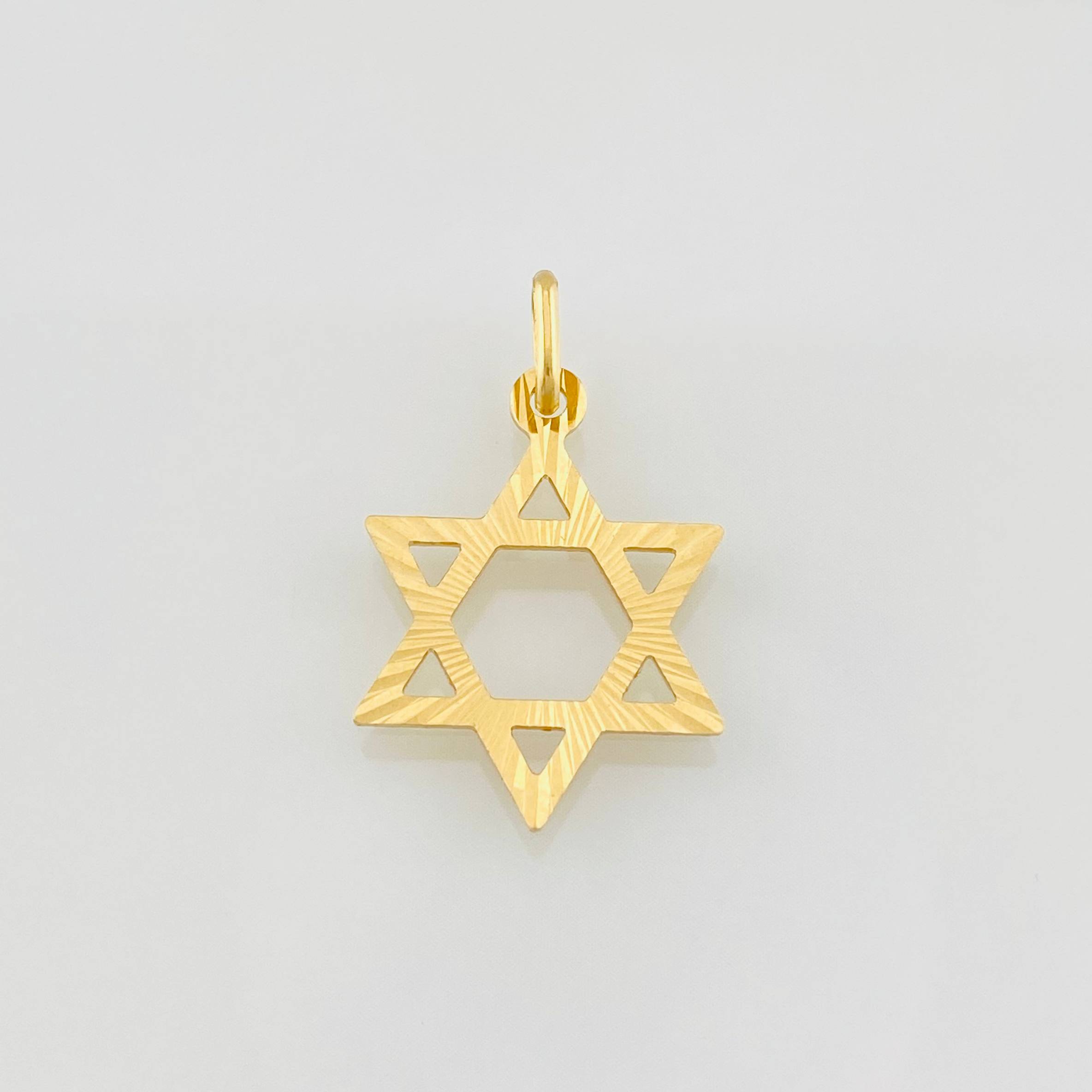 Dije Estrella de David 1.1g / 1 in Oro Amarillo 18K