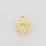 Dije Estrella de David 1.1g / 1 in Oro Amarillo 18K