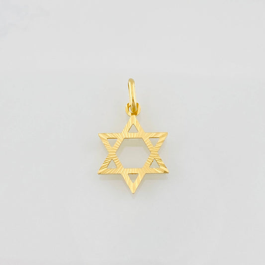 Dije Estrella de David 0.75g / 1 in Oro Amarillo 18K