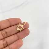 Pendant Star of David 0.75g / 1 in 18K Yellow Gold