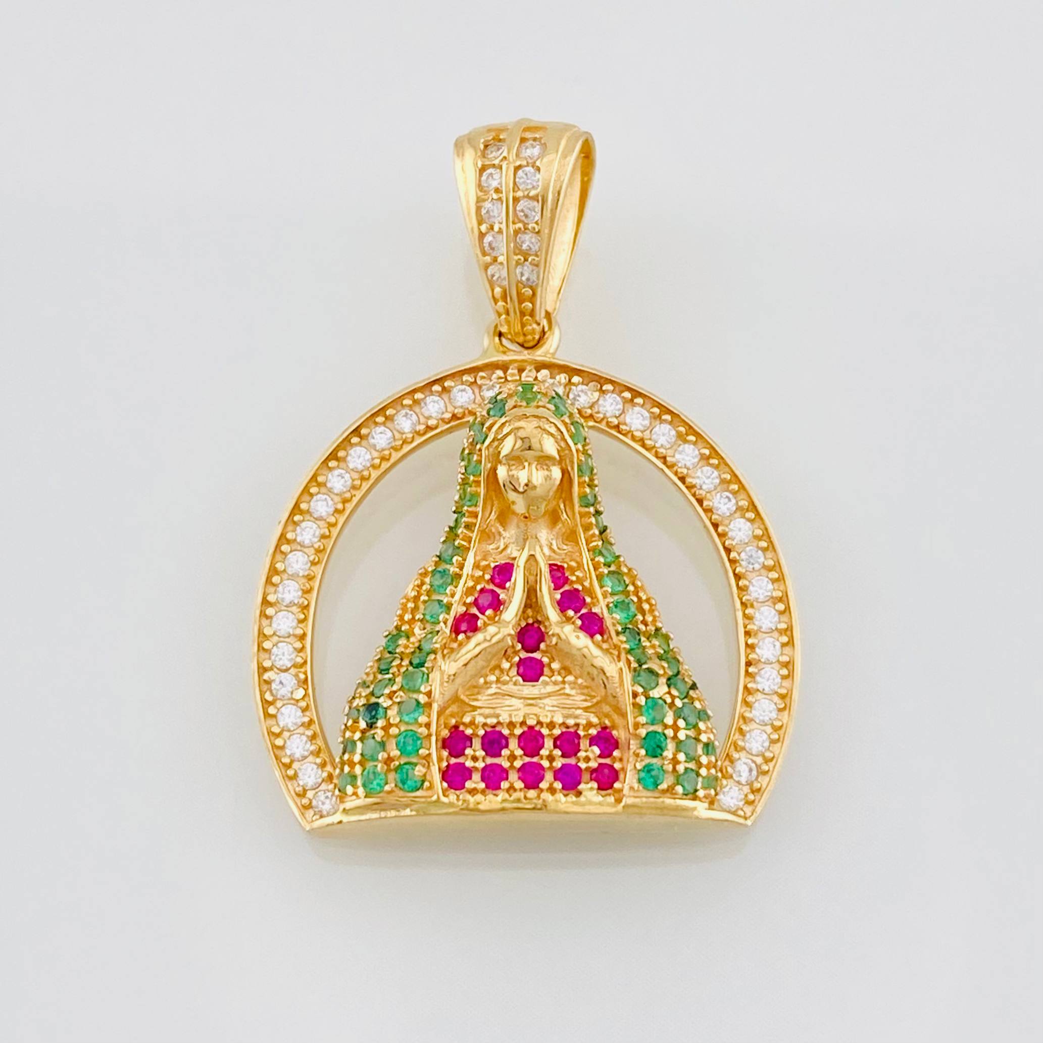 Pendant Medal Virgin Guadalupe 3.9g / 1 in 18K Yellow Gold