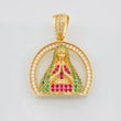 Pendant Medal Virgin Guadalupe 3.9g / 1 in 18K Yellow Gold