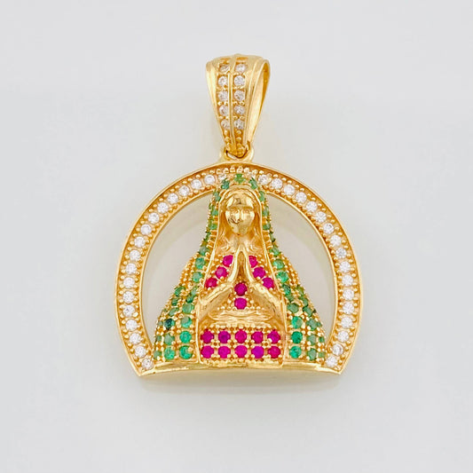 Pendant Medal Virgin Guadalupe 3.9g / 1 in 18K Yellow Gold