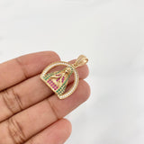 Pendant Medal Virgin Guadalupe 3.9g / 1 in 18K Yellow Gold