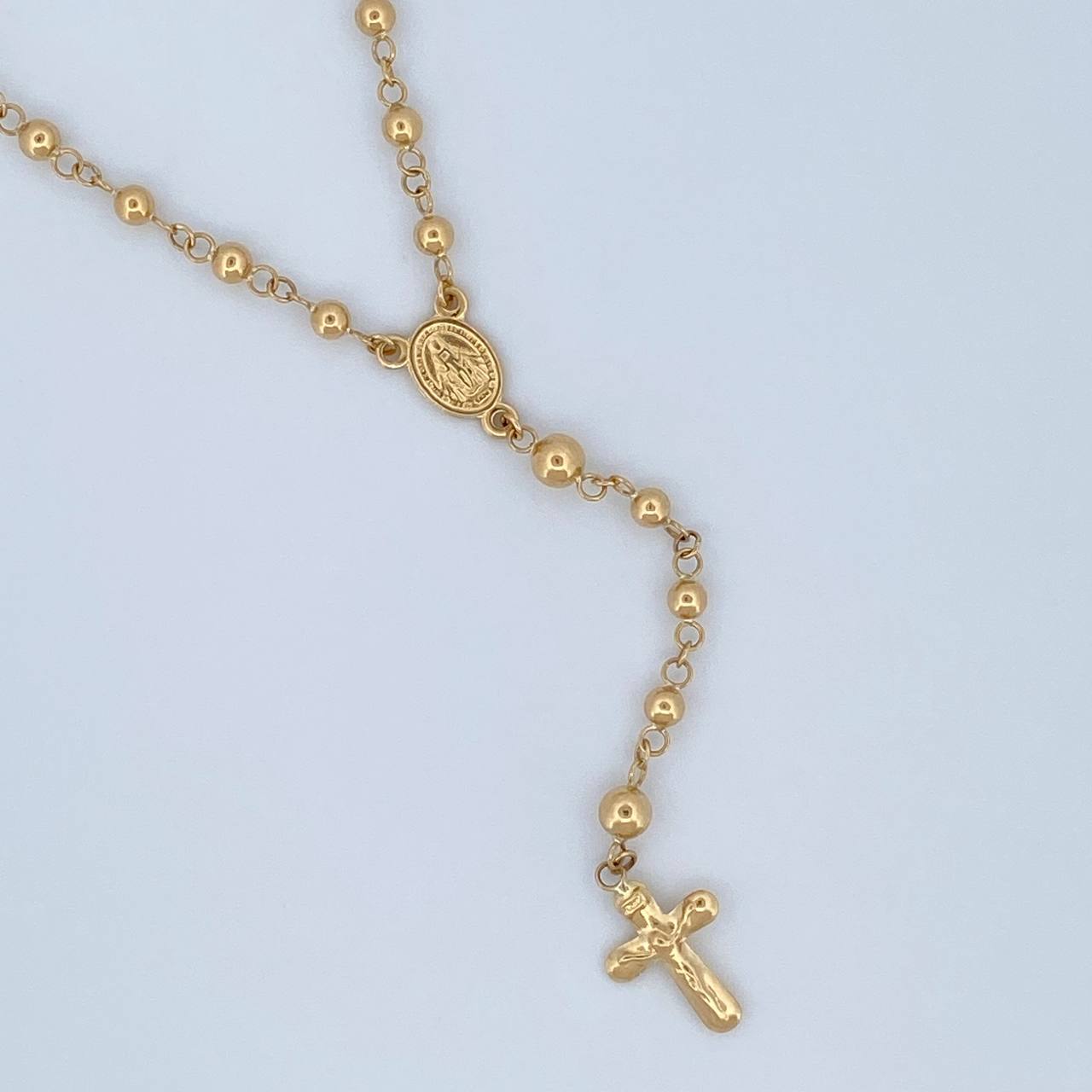 Miraculous Virgin Rosary 6.1gr / 19.3in / 18K Gold $