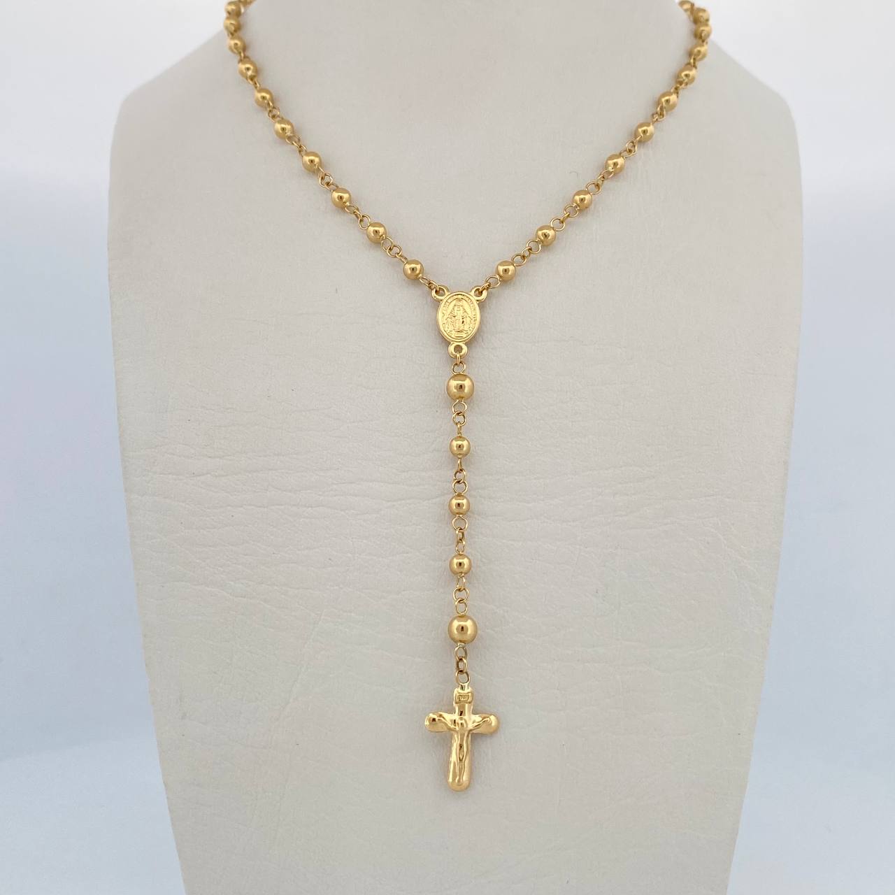 Miraculous Virgin Rosary 6.1gr / 19.3in / 18K Gold $