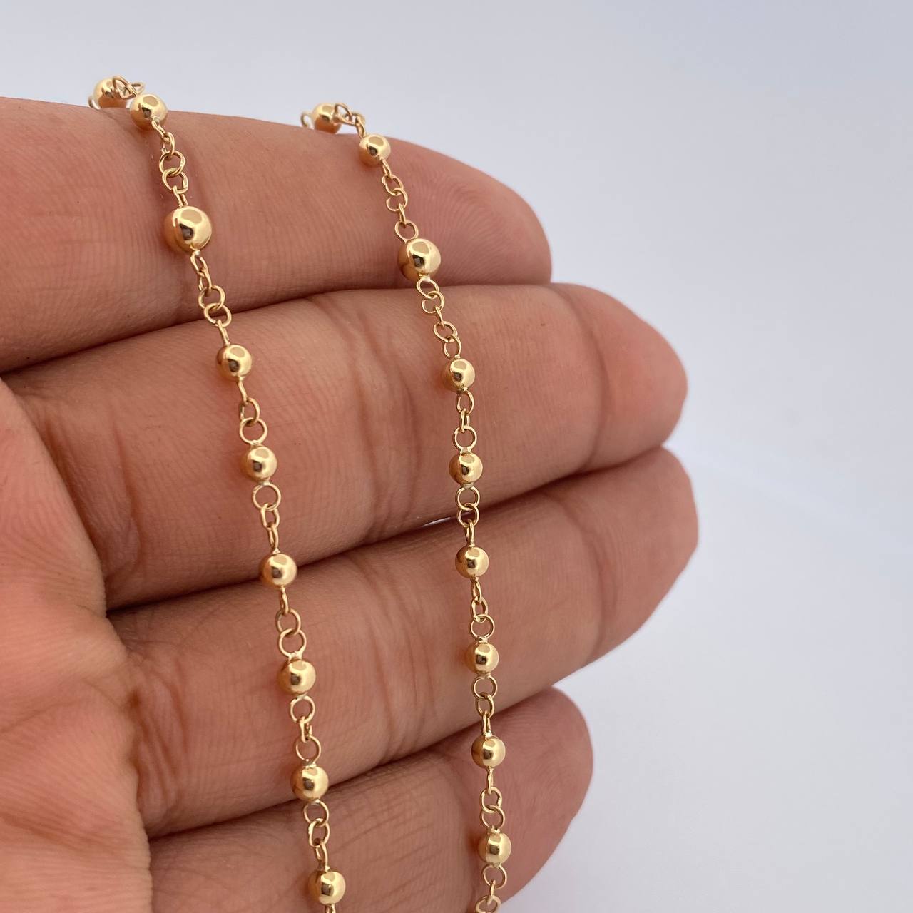 Miraculous Virgin Rosary 6.1gr / 19.3in / 18K Gold $
