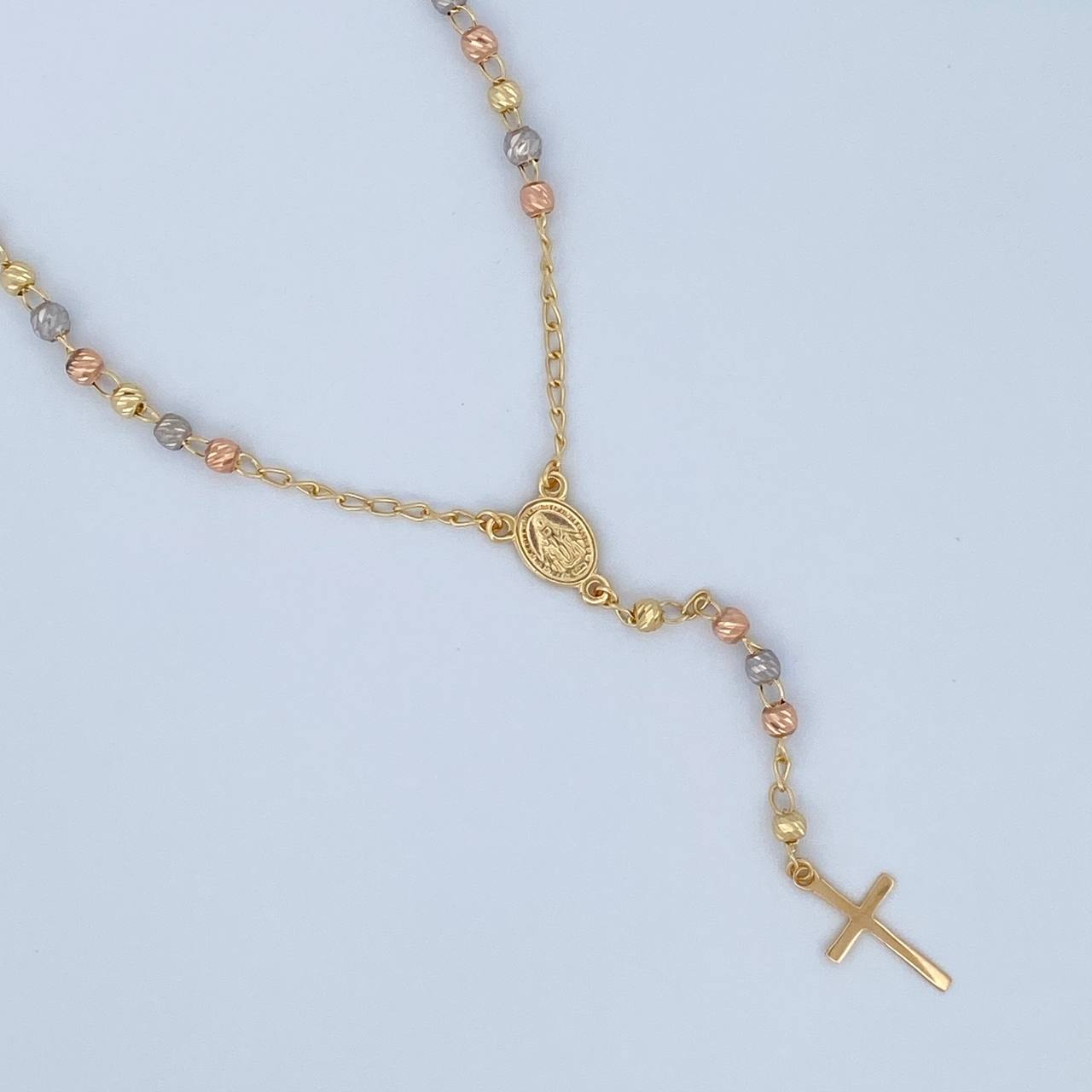 Miraculous Virgin Rosary 6.05gr / 19.9in / 18K Gold $