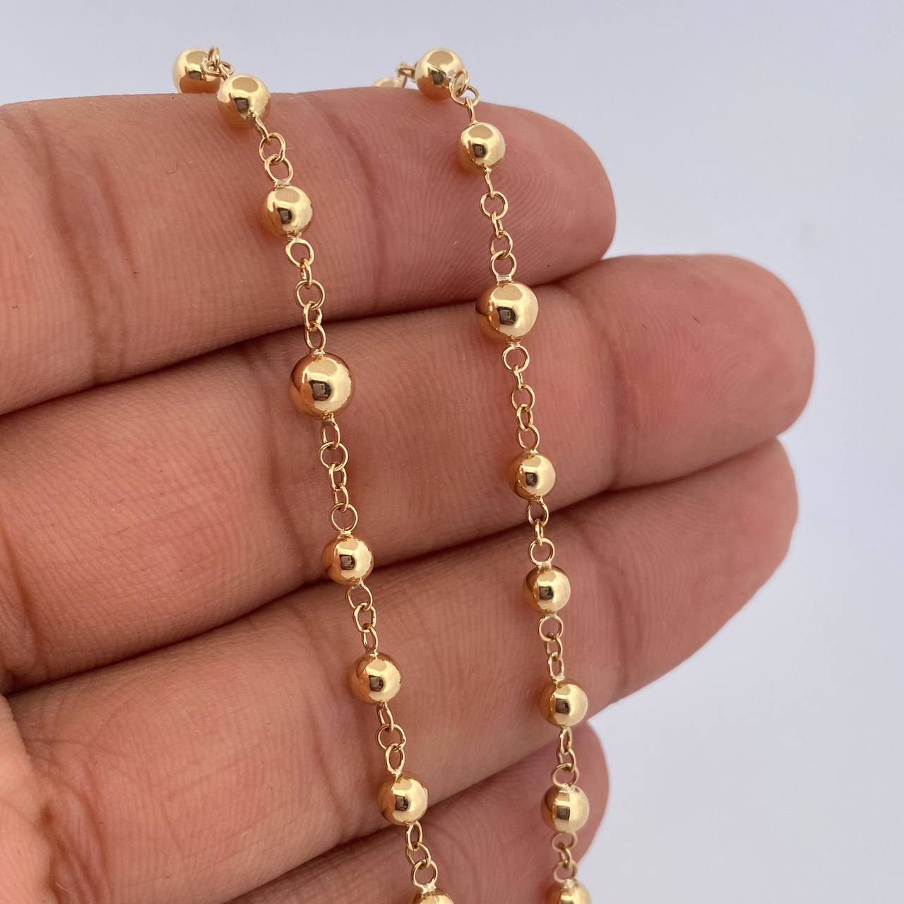 Miraculous Virgin Rosary 8.9gr / 21.7in / 18K Gold $