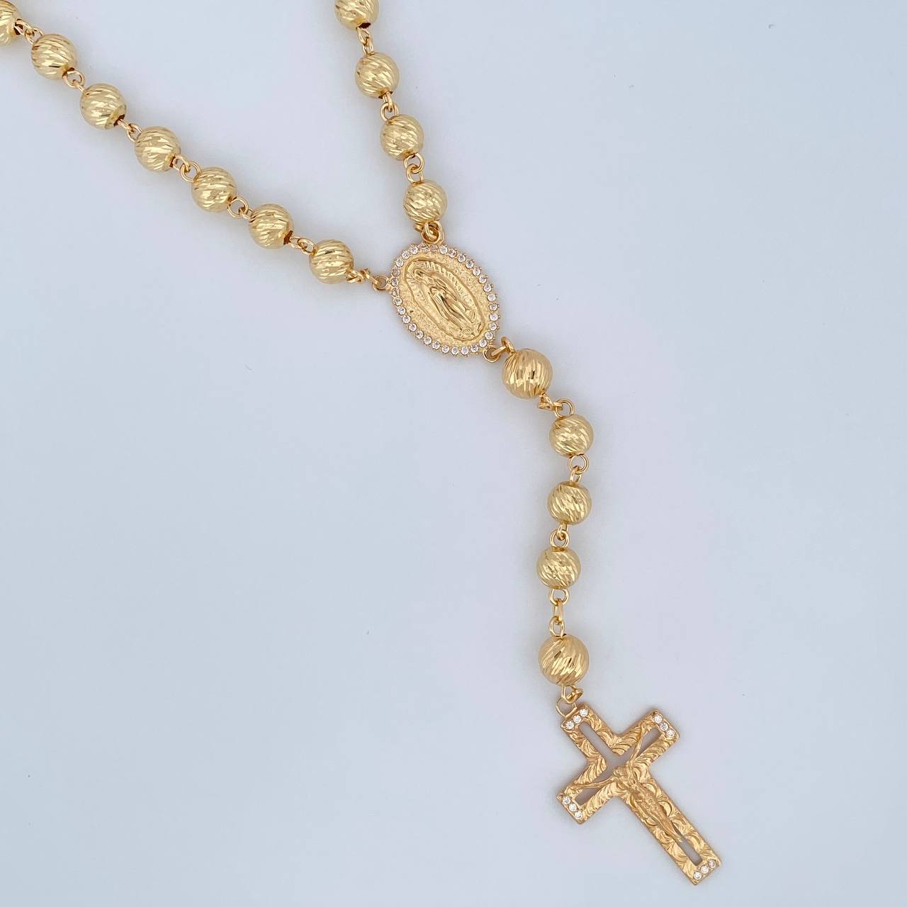 Virgin Guadalupe Rosary 31.3gr / 13.2in / 18K Gold $