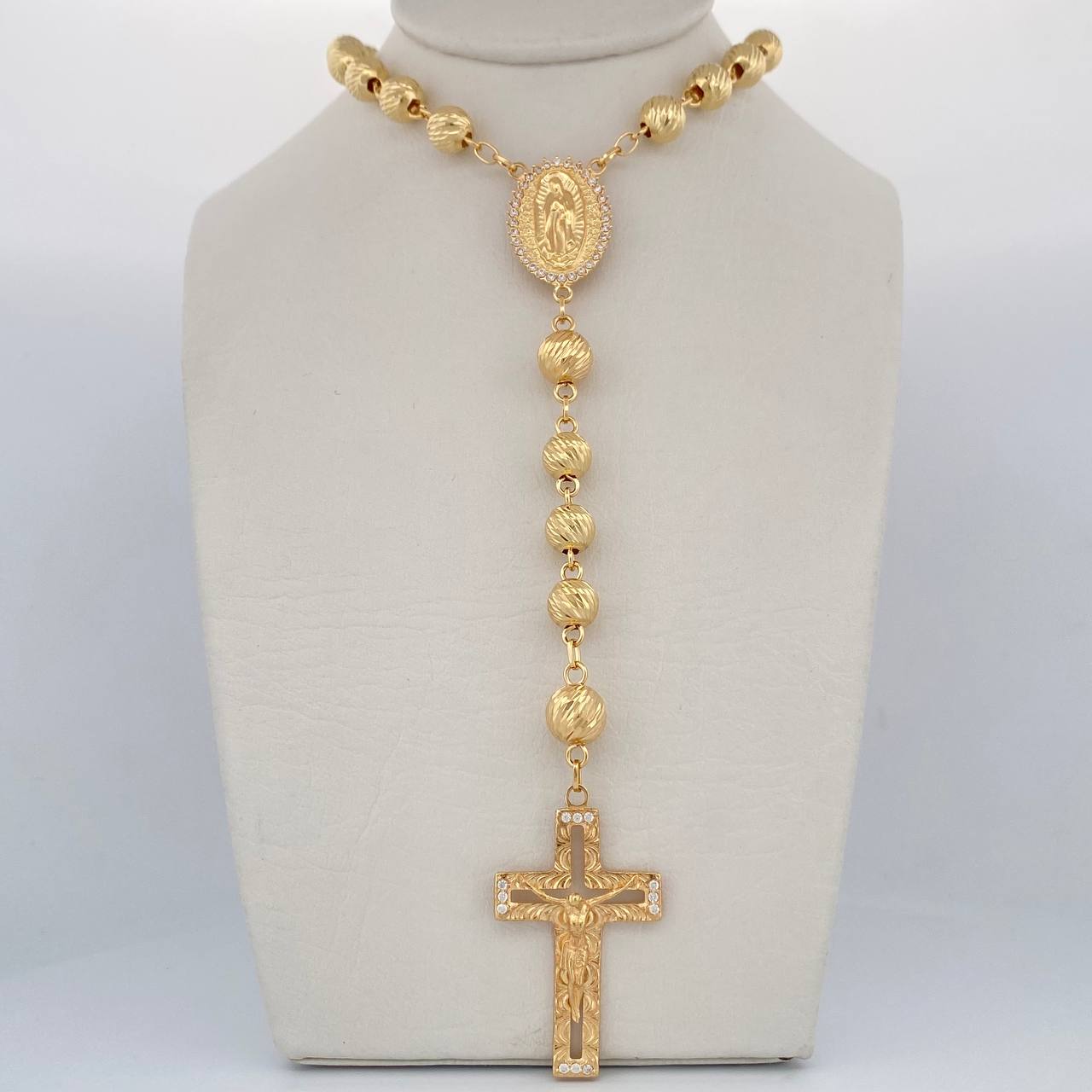 Virgin Guadalupe Rosary 31.3gr / 13.2in / 18K Gold $