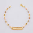 Pulso Bebé GC Placa Rectangular 1.65g / 15cm / 3.3mm Tres Oros 18K