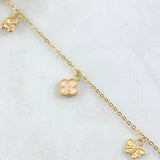 Anklet Classic Link Pendants 3.35gr / 9.8in / 18K Gold