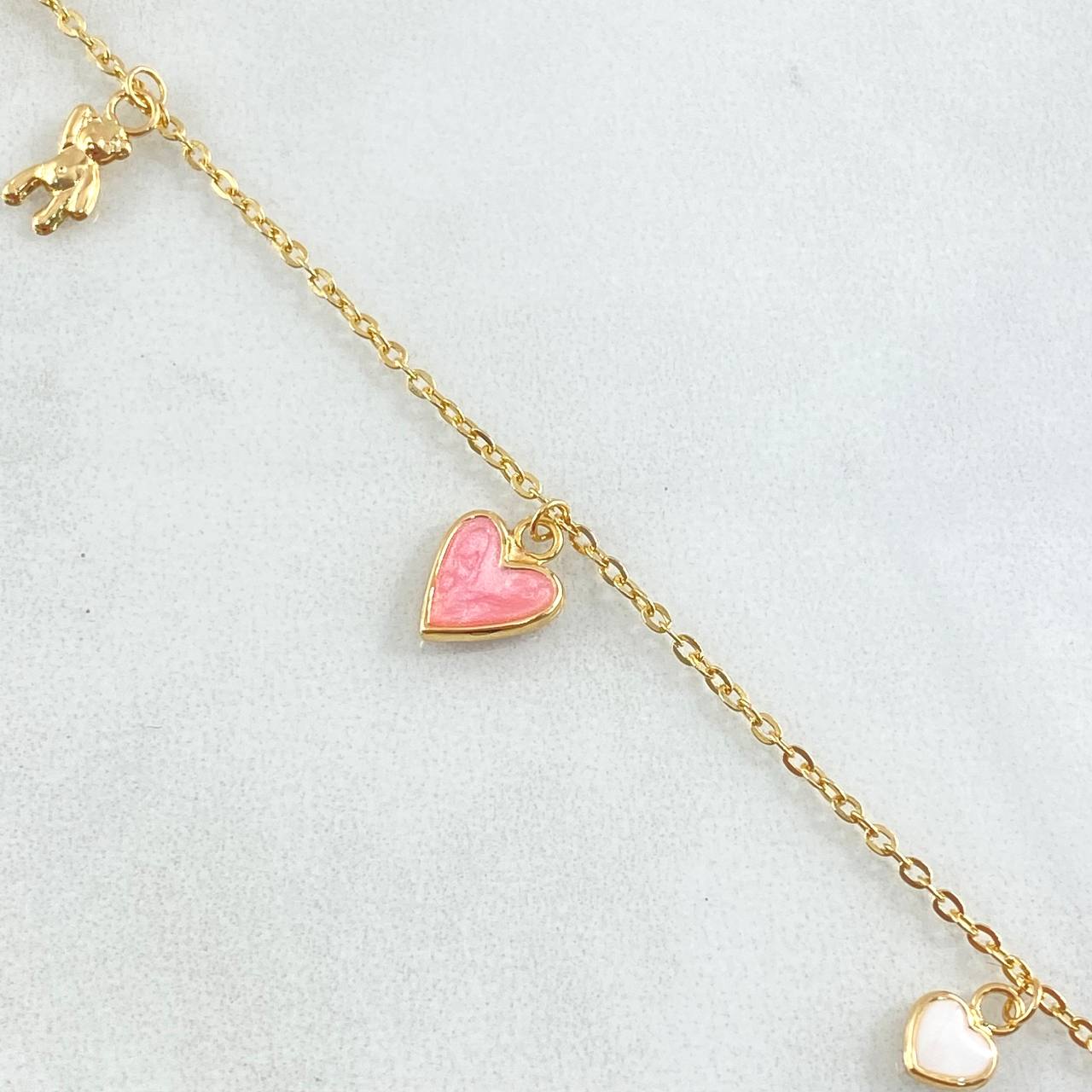 Bracelet Classic Link Pendants 2.2gr / 7.1in / 18K Gold