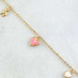 Bracelet Classic Link Pendants 2.2gr / 7.1in / 18K Gold