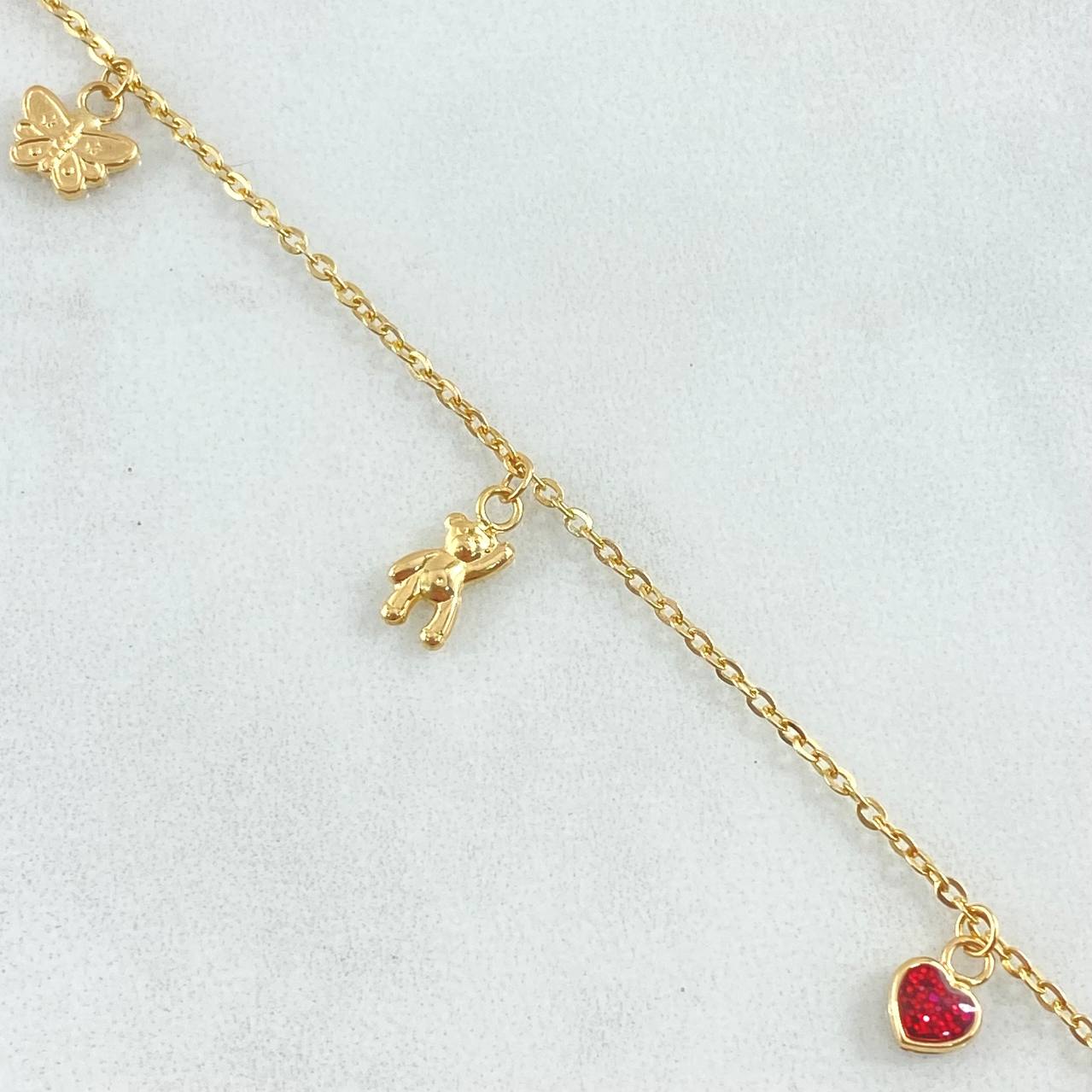 Continuous Hoop Bracelet Charms 2.15gr / 7.1in / 18K Gold
