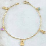 Bracelet Pendants 2.05gr / 18cm / 18K Gold