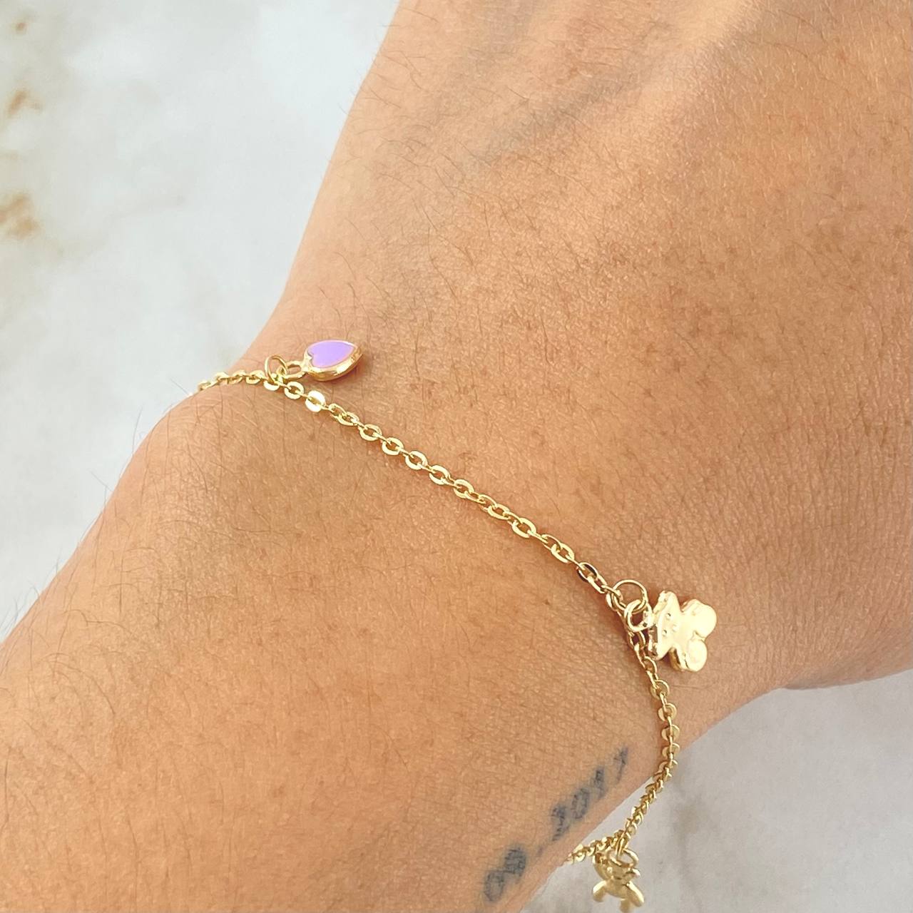 Bracelet Pendants 2.05gr / 18cm / 18K Gold