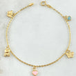 Bracelet Classic Link Pendants 2.15gr / 7.1in / 18K Gold