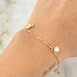 Bracelet Classic Link Pendants 2.15gr / 7.1in / 18K Gold